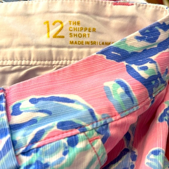 Women’s Lilly Pulitzer Chipper Bermuda Pink Pout Barefoot Princess Shorts Sz 12 - Picture 6 of 7